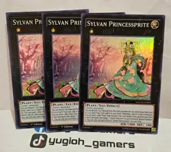 Yu-Gi-Oh SYLVAN PRINCESSPRITE X3 SUPER LIGHT PLAYED - Image 1