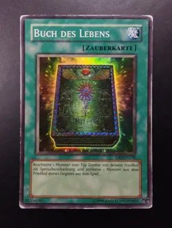 YUGIOH 2005 | BOOK OF LIFE | DB2-DE230 | 1ST GERMAN SUPER RARE PRINT | VG (MP) - Image 1