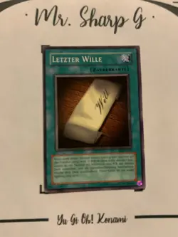 LETZTER WILLE - SDY-G035 DEUTSCH Yu-Gi-Oh! CARD COMMON KONAMI TCG OCG ORIGINAL - Image 2
