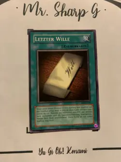 LETZTER WILLE - SDY-G035 DEUTSCH Yu-Gi-Oh! CARD COMMON KONAMI TCG OCG ORIGINAL - Image 3