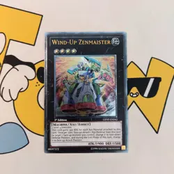 YUGIOH Ultimate Rare Wind-Up Zenmaister GENF-EN042 1st Edition Card - Image 2