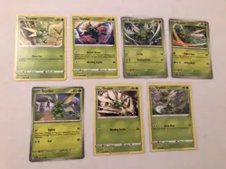 Lot Of 7 Scyther Pokemon Cards - Image 1