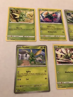 Lot Of 7 Scyther Pokemon Cards - Image 2