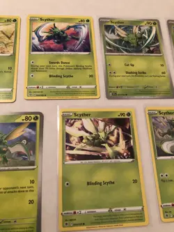 Lot Of 7 Scyther Pokemon Cards - Image 3