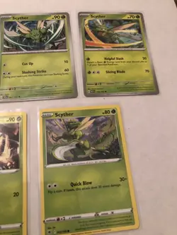 Lot Of 7 Scyther Pokemon Cards - Image 4