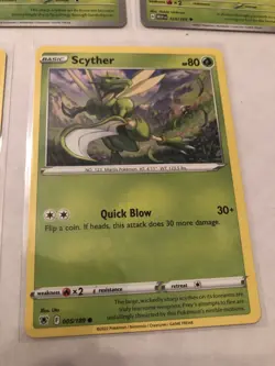 Lot Of 7 Scyther Pokemon Cards - Image 5
