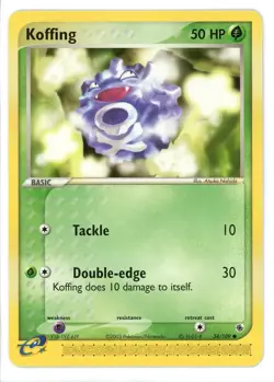 Koffing 54/109 EX Ruby & Sapphire Pokemon Card - Image 1