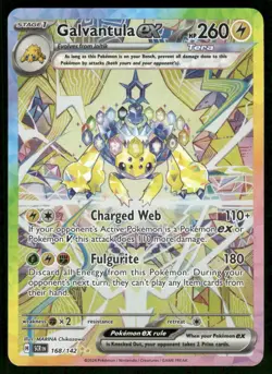 Pokemon Cards Galvantula ex 168/142 Stellar Crown Special Illustration Rare NM - Image 1