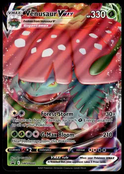 Venusaur VMAX SWSH102 JUMBO OVERSIZED Black Star Promo Pokemon Card - Image 1