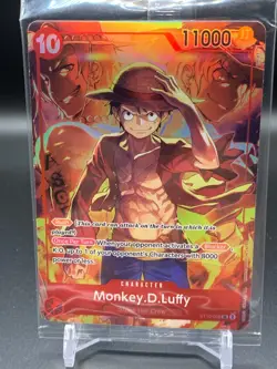 Monkey.D.Luffy (Treasure Booster Set) ST10-006 One Piece Promo Card Foil SEALED - Image 1