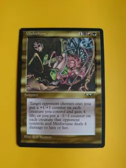 Misfortune. Sorcery MTG card. Old Vintage. Alliances. 1996 - Image 1
