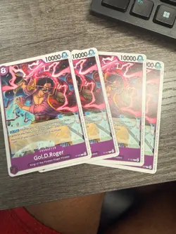 4x Gol D Roger P-107 Promo | English One Piece Card Game TCG Playset - Image 1