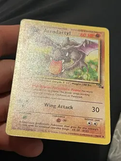 Pokemon Aerodactyl - 16/62 - Fossil Unlimited Rare Card WOTC TCG LP - Image 2