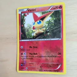 VICTINI 13/108 POKEMON CARD (XY ROARING SKIES SET) REVERSE HOLO - Image 4