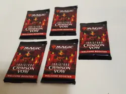MTG Innistrad Crimson Vow Welcome Booster Pack lot of 5 New - Image 3