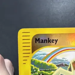 Mankey 92/147 reverse Holo Aquapolis MP Pokemon 2002 English ESeries - Image 3