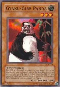 Yugioh Gyaku-Gire Panda - DCR-021 - Unlimited Edition - NM - Image 1