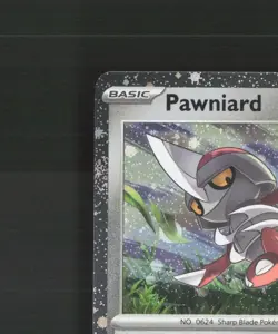Pawniard 148/197 Obsidian Flames Cosmos Holo Rare SWIRL Pokemon Card LP - Image 3