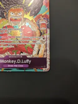 Bandai Card Fest 25-26 One Piece Monkey D Luffy Afro Promo Card OP07-073 English - Image 3