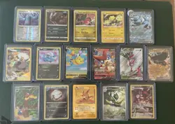 16 Card Lot - Pokemon Card Collection - Vintage & Modern NM-LP- Illustrations - Image 1