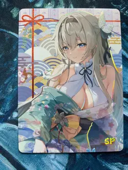 Sexy Waifu Card SP-008 Kimono Girl Holo Foil Anime Waifu Collectible CCG - Image 1