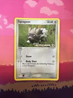 Pokemon Card Zigzagoon EX Emerald Reverse Holo 74/106 Near Mint - Image 1