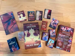 Disney Lorcana Illumineer's quest palace heist and 80+ extra Disney Lorcana card - Image 1