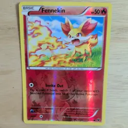 FENNEKIN 11/124 POKEMON CARD (XY FATES COLLIDE SET) REVERSE HOLO - Image 1