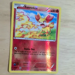 FENNEKIN 11/124 POKEMON CARD (XY FATES COLLIDE SET) REVERSE HOLO - Image 3