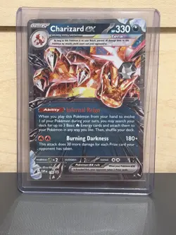 NM! Charizard EX SVP 196 Scarlet & Violet Black Star Promo Pokemon Card! - Image 1