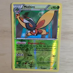 MOTHIM 4/124 POKEMON CARD (XY FATES COLLIDE SET) REVERSE HOLO - Image 1