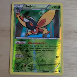 MOTHIM 4/124 POKEMON CARD (XY FATES COLLIDE SET) REVERSE HOLO - Image 2