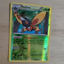 MOTHIM 4/124 POKEMON CARD (XY FATES COLLIDE SET) REVERSE HOLO - Image 3