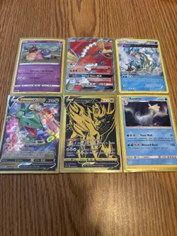 Pokemon rare holo card lot gyrados 21/98 and more poor played damaged full art - Image 1
