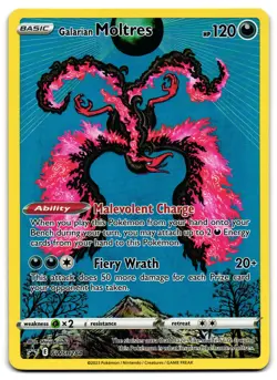 Galarian Moltres SWSH284 - SWSH Black Star Promo Pokemon TCG - M/LP Card - Image 1