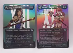 MTG Final Fantasy Character Cards Foil. 4 Uncommon Cards. - Image 1