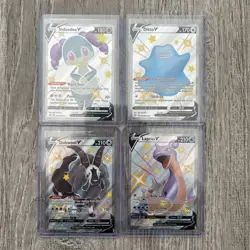 Pokemon - 4 Card Lot- Shining Fates Rare Full Art Lot- Ditto, Lapras, Indeedee,+ - Image 1