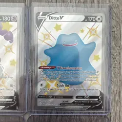 Pokemon - 4 Card Lot- Shining Fates Rare Full Art Lot- Ditto, Lapras, Indeedee,+ - Image 3