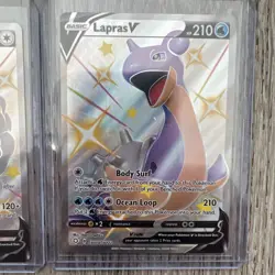 Pokemon - 4 Card Lot- Shining Fates Rare Full Art Lot- Ditto, Lapras, Indeedee,+ - Image 4