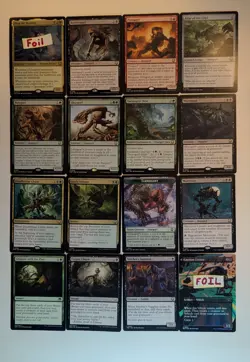 MTG Lhurgofy themed lot. Jund Red/Black/Green. 15 cards, 1 token. - Image 1