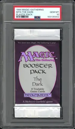 1994 Magic: The Gathering MTG The Dark Factory Sealed Booster Pack PSA 10 - Image 1