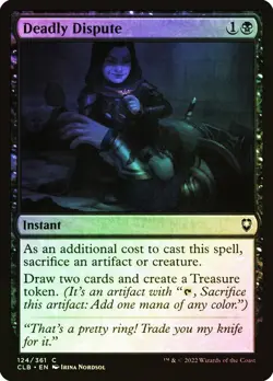 Deadly Dispute Foil Commander Legends: Battle for Baldur's Gate NM MTG - Image 1