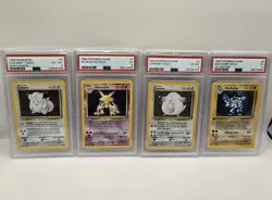 1999 Pokemon Base Set PSA Holo Bundle - Alakazam Chansey Clefairy Machamp - Image 1