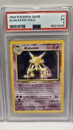 1999 Pokemon Base Set PSA Holo Bundle - Alakazam Chansey Clefairy Machamp - Image 3