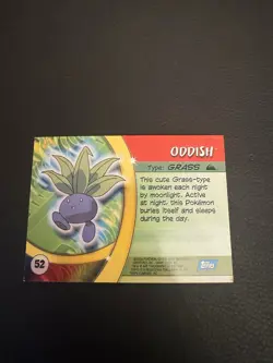 Oddish #52 Pokemon 2004 Topps Advanced Challenge ( Holo ) Foil - Image 5