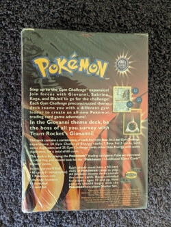 Pokemon Giovanni Theme Deck COMPLETE SEALED Includes Plastic Protective Case - Image 2