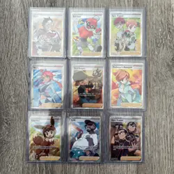 Pokemon TCG: 9 Card Lot- Full Art Trainer- Mixed Sets - Image 1