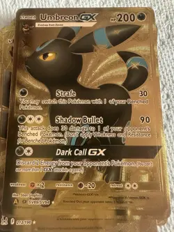 Pokemon Umbreon Gx Gold Foil Fan Art🔥 - Image 1