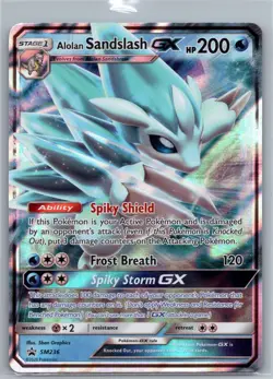 Pokemon TCG Alolan Sandslash GX - SM236 - SM Promos - Image 1
