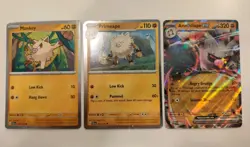 Mankey Primeape Annihilape EX Promo Lot SVP 032 PAL 107 106 English NM Pokemon - Image 1
